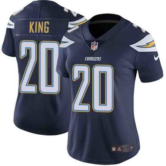 Nike Chargers #20 Desmond King Navy Blue Team Color Womens Stitched NFL Vapor Untouchable Limited Jersey